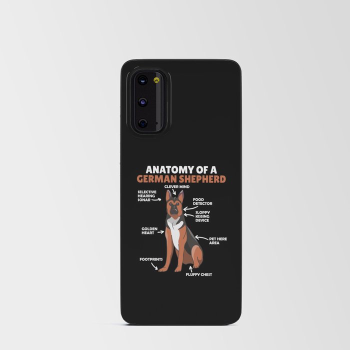 Anatomy Of A German Shepherd Dog Puppy Android Card Case
