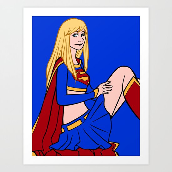 DC Poster Girls - Supergirl Art Print