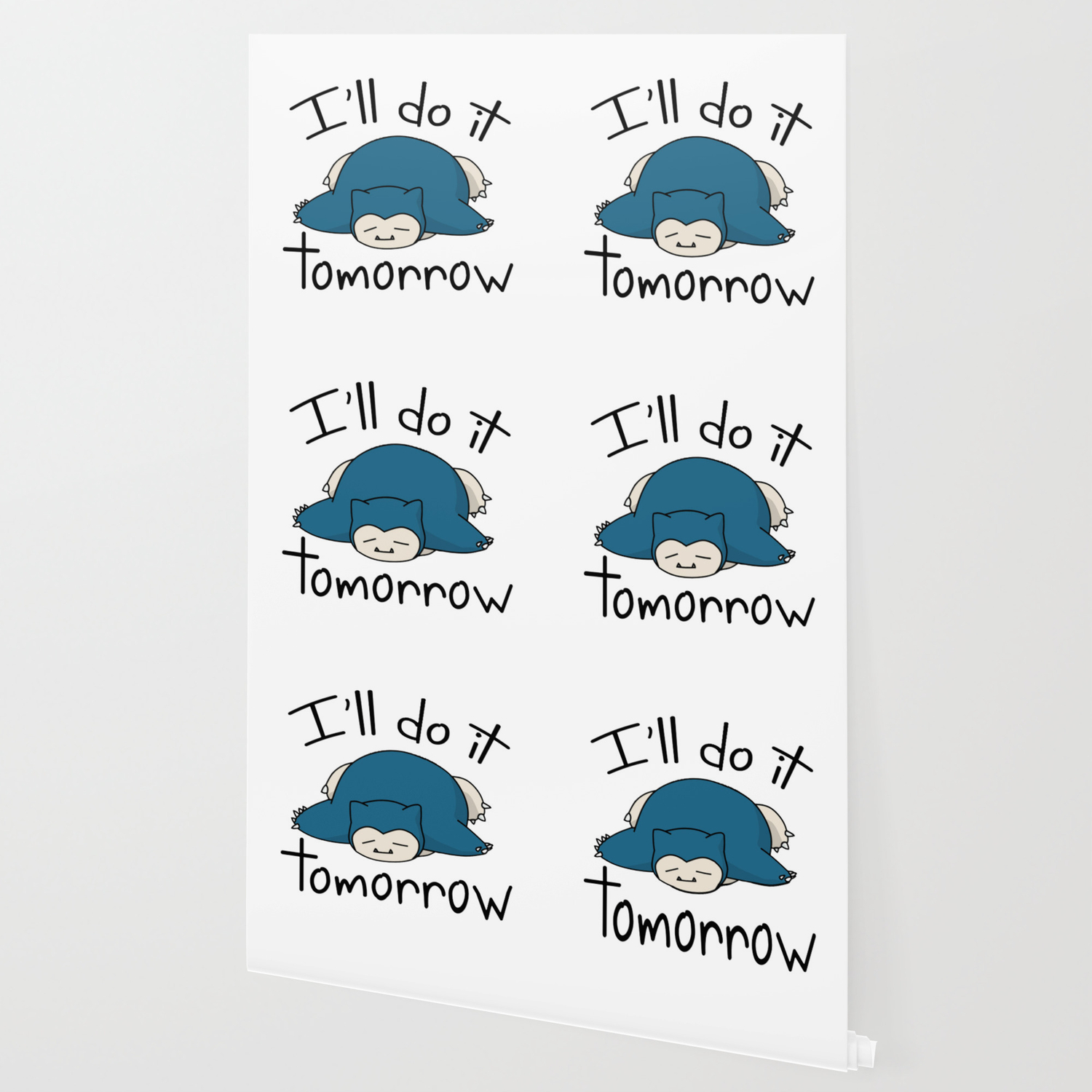 Snorlax I Ll Do It Tomorrow Wallpaper By Riveragerald Society6