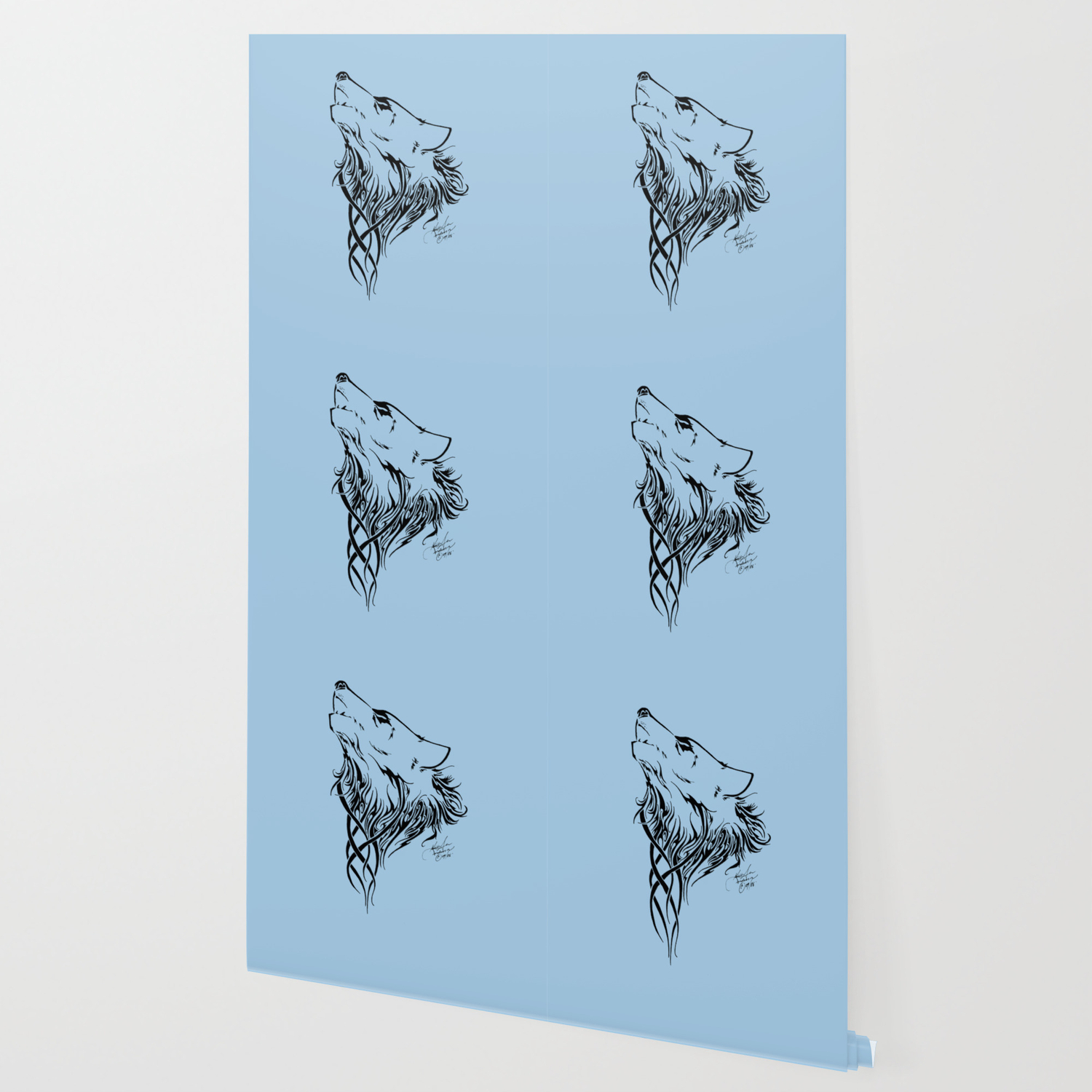 Tribal Wolf Wallpaper By Kariannanderson Society6