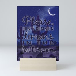 Please Don't - Purple Version Mini Art Print