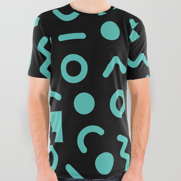 Memphis Pattern 548 All Over Graphic Tee