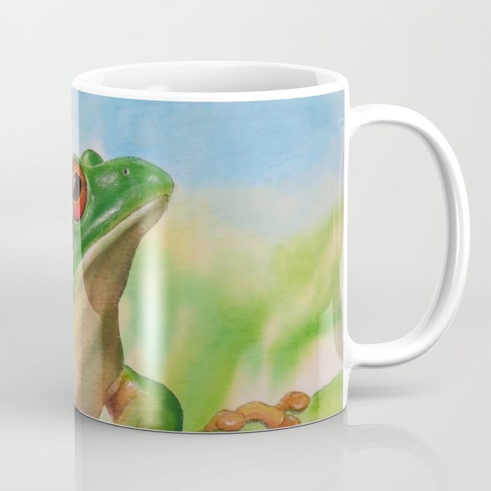 Green Treefrog Coffee Mug