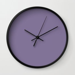 Simply Solid - Purple Haze Wall Clock | Homely, Purple, Digital, Simple, Minimalistic, Solid, Colorful, Ordinary, Plain, Graphicdesign 