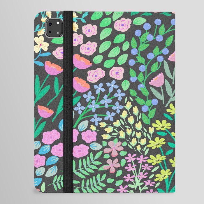 Flower market pastel floral pattern iPad Folio Case