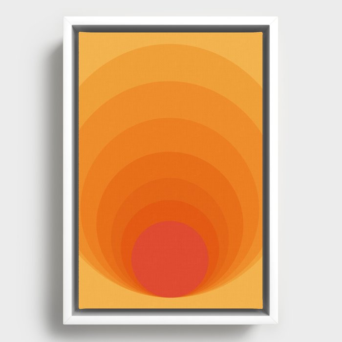 Sun Spiral | Bauhaus I Framed Canvas