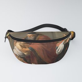 The Return of the Prodigal Son, 1670 by Bartolome Esteban Murillo Fanny Pack