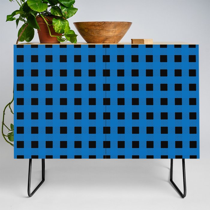 Blue Gingham - 27 Credenza