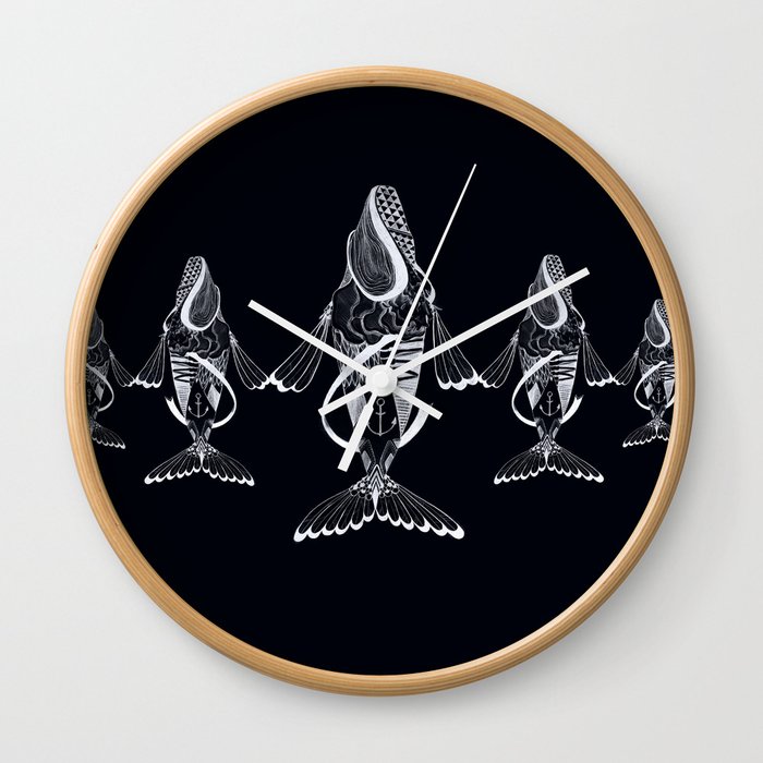 whales Wall Clock