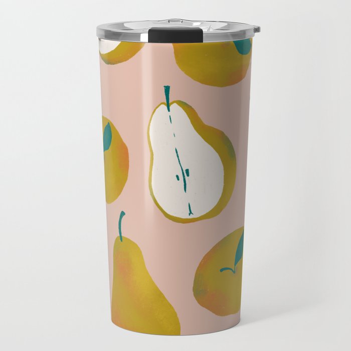 Pear Pattern Travel Mug