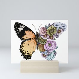Butterfly in Bloom II Mini Art Print