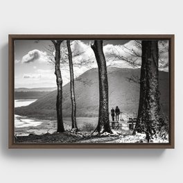 Lovers and Landscape Framed Canvas