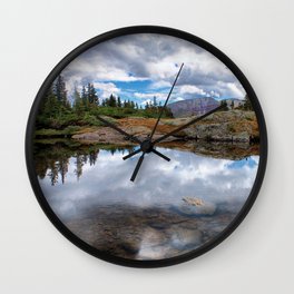 Mountain Reflections Wall Clock