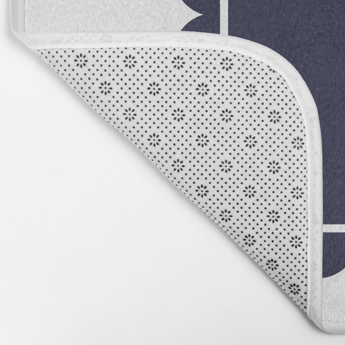 Scallop Navy and White