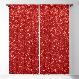 red glitter sparkle  Blackout Curtain