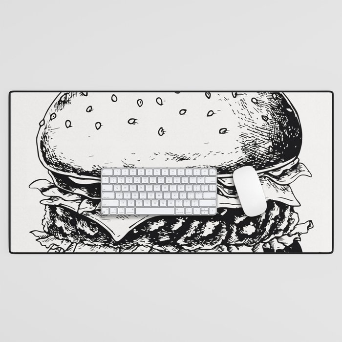 Hamburger Desk Mat