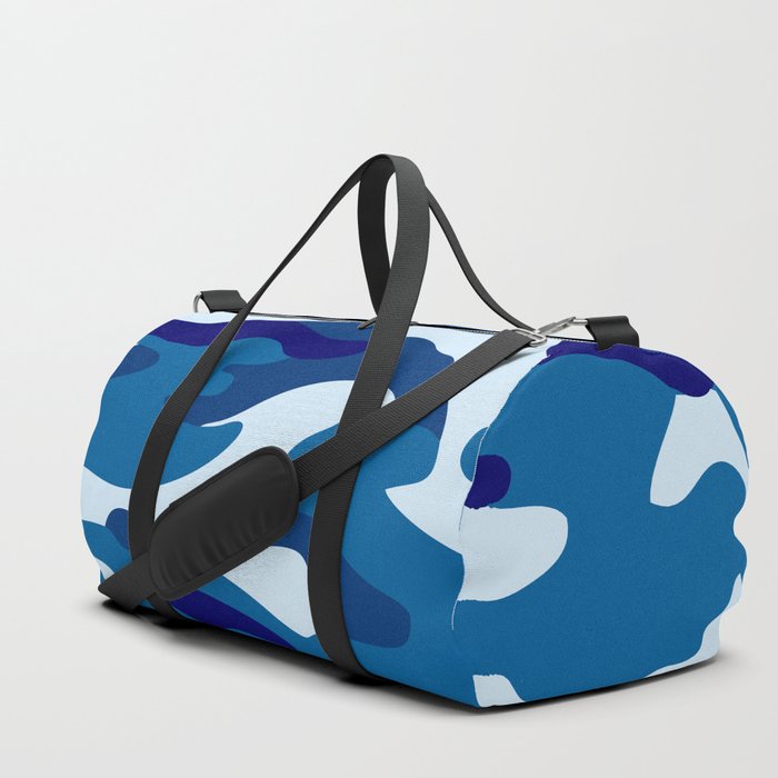 Camouflage Pattern Blue Colours Duffle Bag