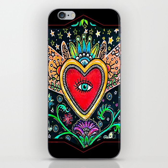 Mexican Heart Folk Art iPhone Skin