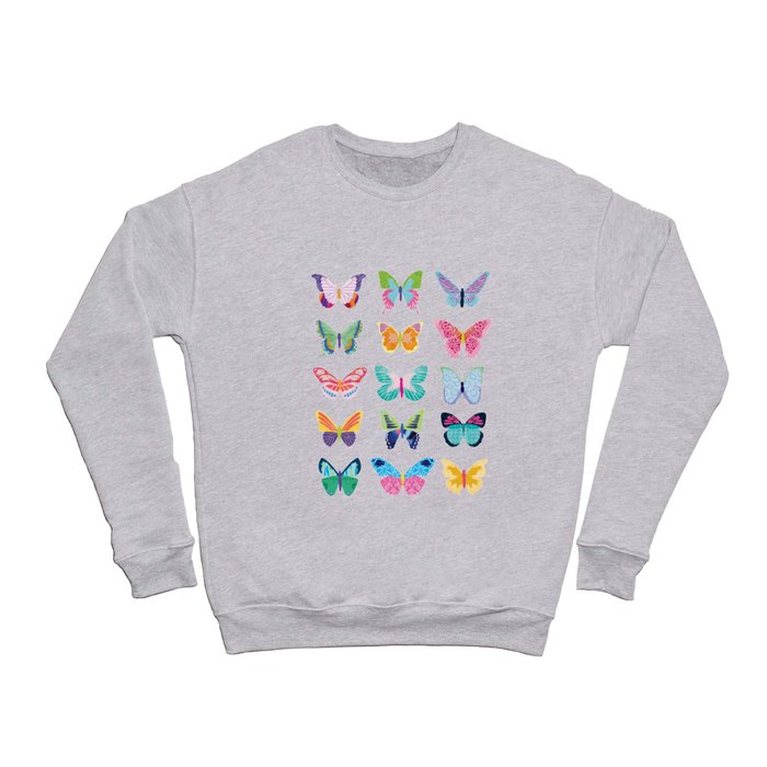 Colorful Butterflies  Crewneck Sweatshirt