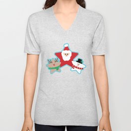 Christmas trio V Neck T Shirt