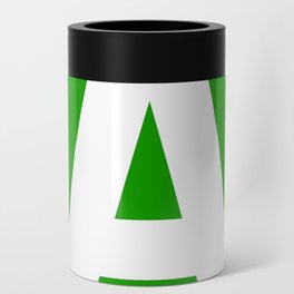 Letter A (White & Green) Can Cooler