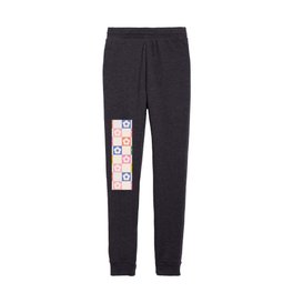 Checkered Flowers Kids Joggers