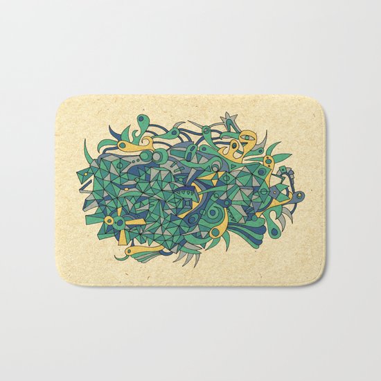 - woman & sea - Bath Mat