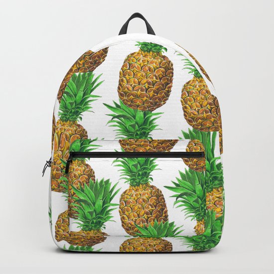 Seamless pattern with pineapples Backpack