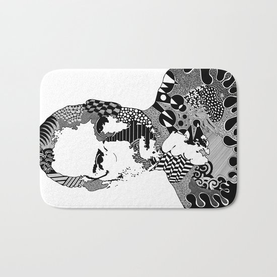 Steve Jobs Doodle Bath Mat