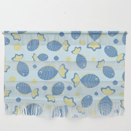 Marine pattern with fish Wall Hanging