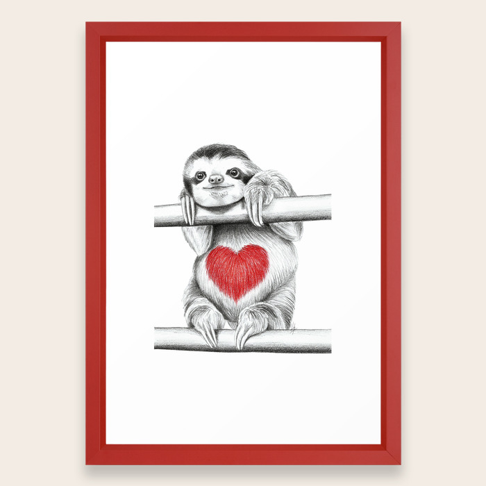 If Care Bears Were Sloths Framed Art Print By 13styx Society6