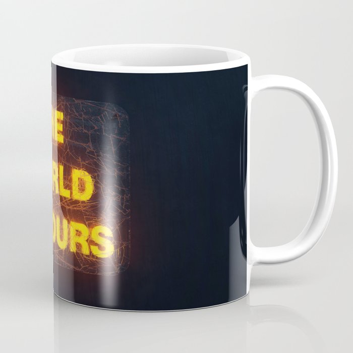 The World Is Yours Neon Coffee Mug