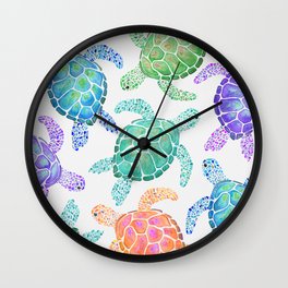Sea Turtle - Colour Wall Clock