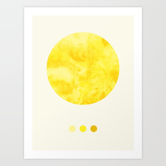 Colours of the Sun Art Print