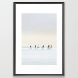 Sailboats at Sea Framed Art Print