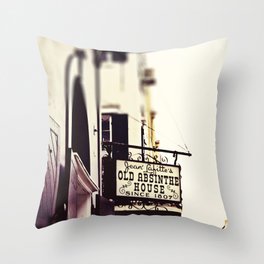 Absinthe House Throw Pillow