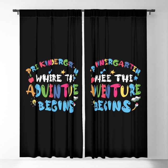 Pre-Kindergarten Where The Adventure Begins Blackout Curtain