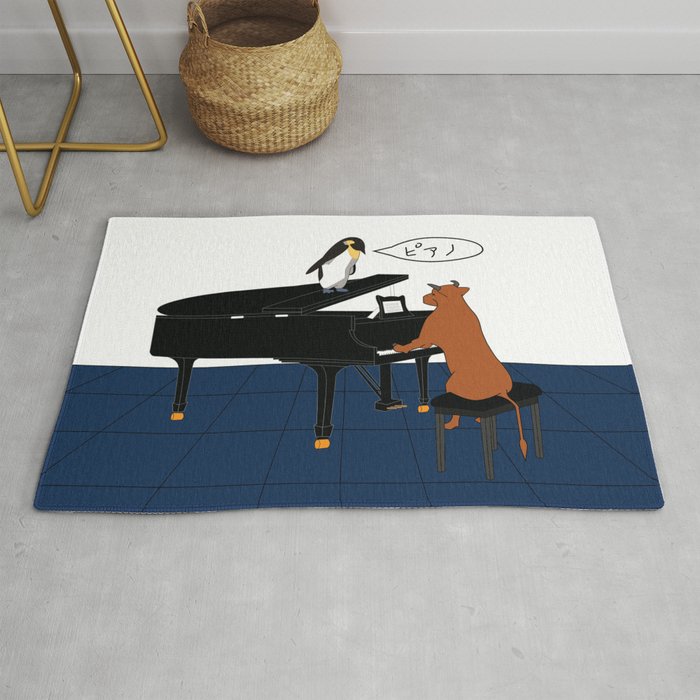Piano Cow Rug