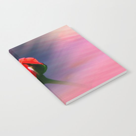 Sunset Rose Bud Notebook