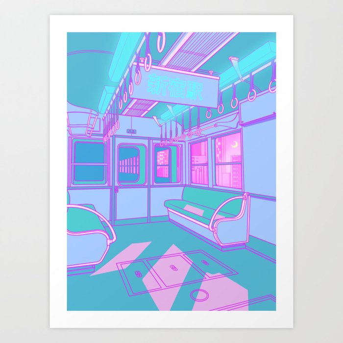 Train to Tokyo Art Print