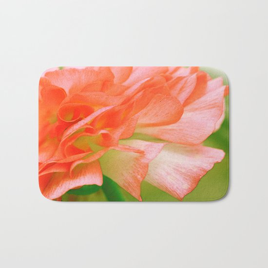 Vintage Ranunculus (6) Bath Mat