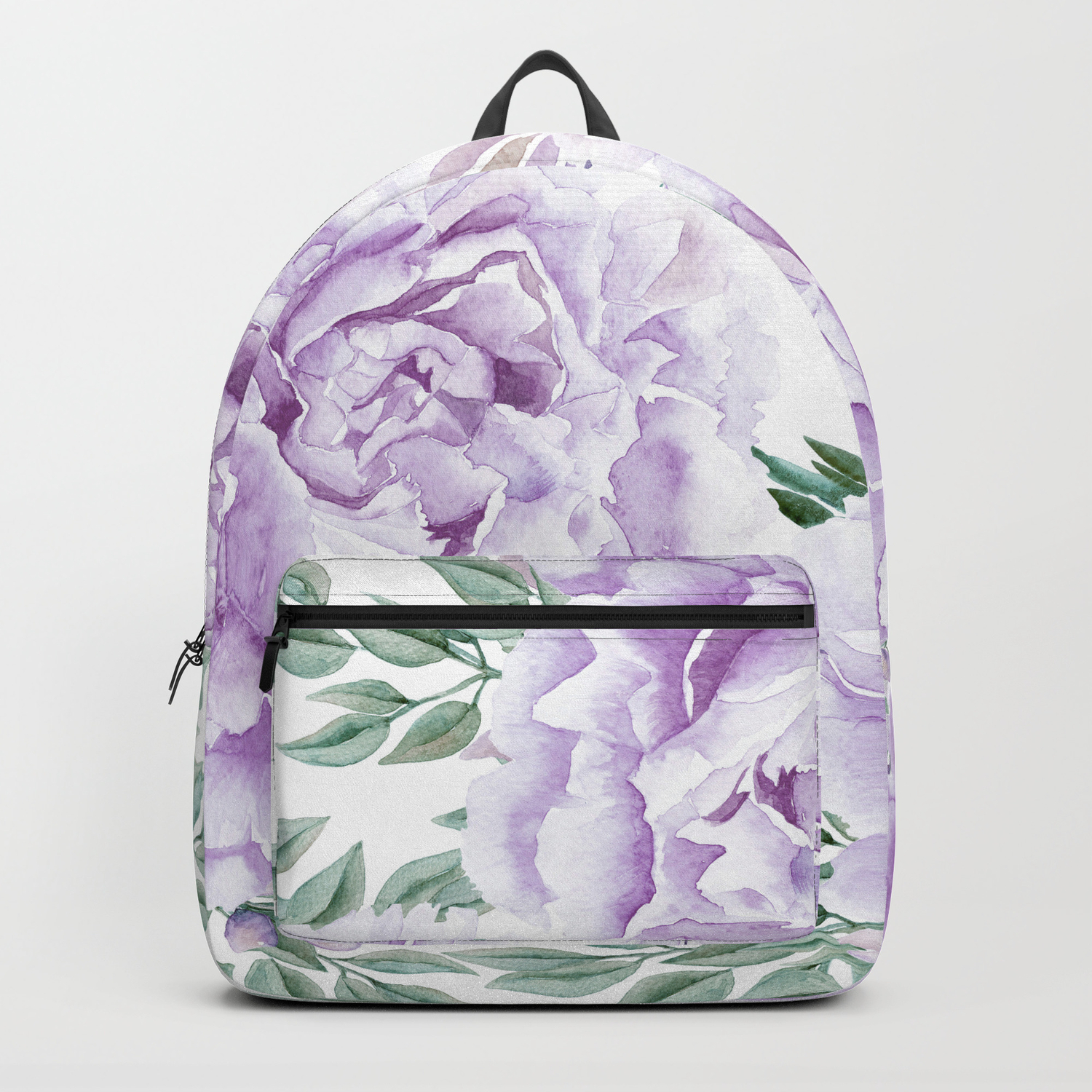 purple flower backpack