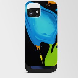 Colorful Abstract: Vibrant Paint Splashes iPhone Card Case