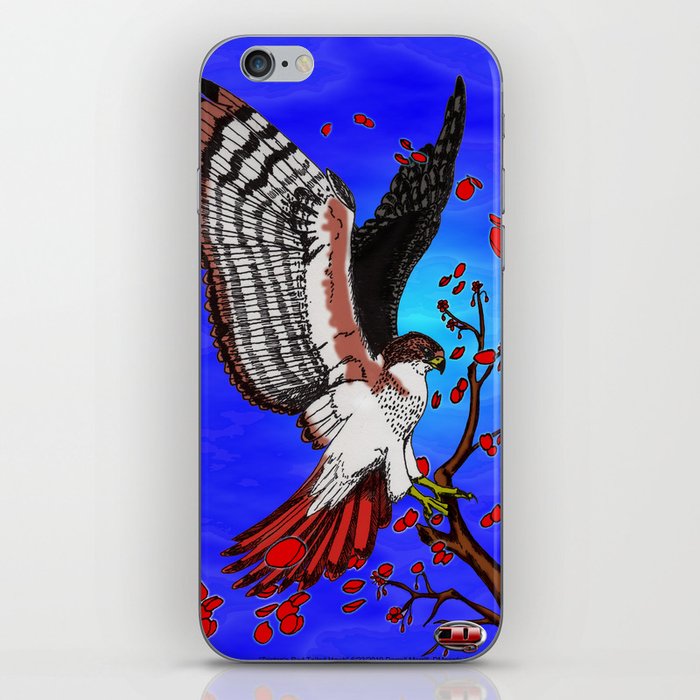 "Tristan's Redtailed hawk" iPhone Skin