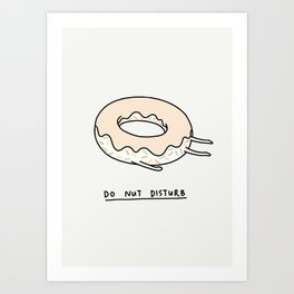 Donut Disturb Art Print