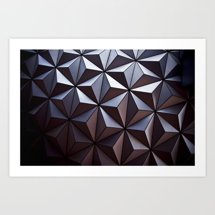 Disney Epcot Texture Pattern Awesome Art Print by jollyappleskull