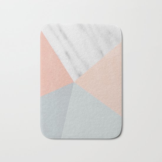 Blossom Geometry Bath Mat
