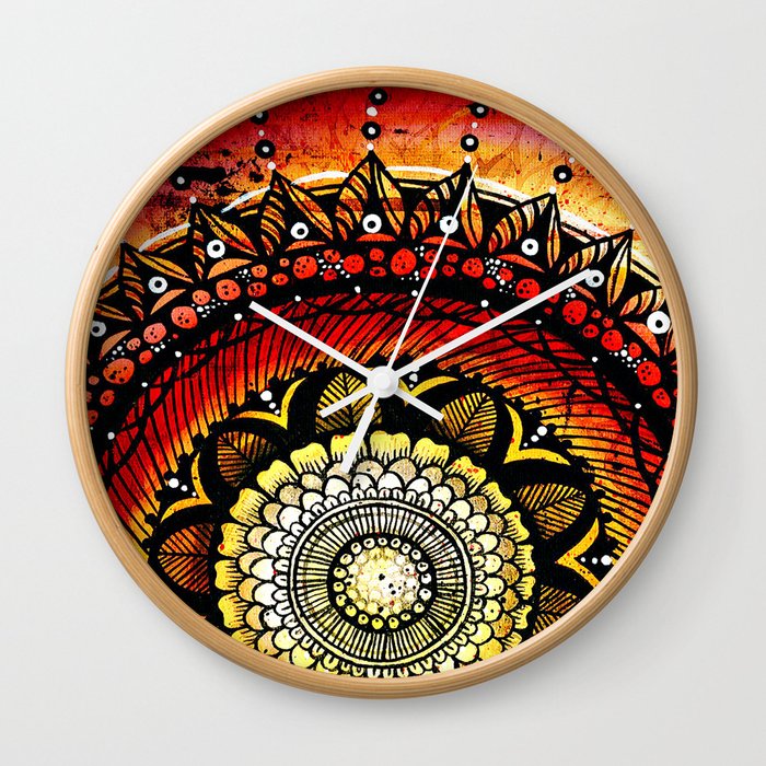 Mandala 3 Wall Clock