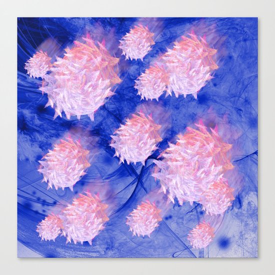 Invasion of the space microbes Canvas Print