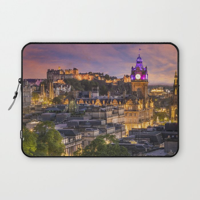 Fantastic sunset in Edinburgh Laptop Sleeve